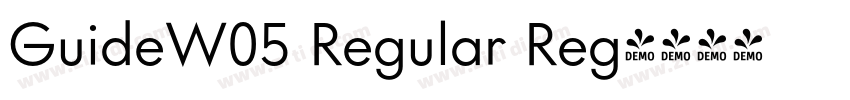 GuideW05 Regular Reg字体转换